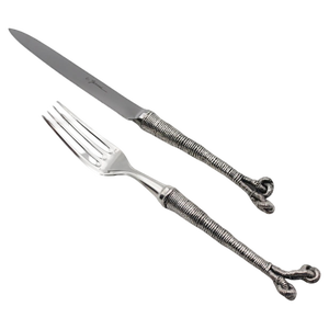 Bronze Ocean Tableware by Richard Lauret, Set of 2