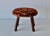 Mid 20th Century Vintage Mid-Century Turned Wood Legs Needlepoint Footstool Ottoman For Sale - Image 5 of 10