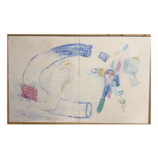 Pablo Alonso Herraiz, Composition, 1994, Oil on Canvas For Sale