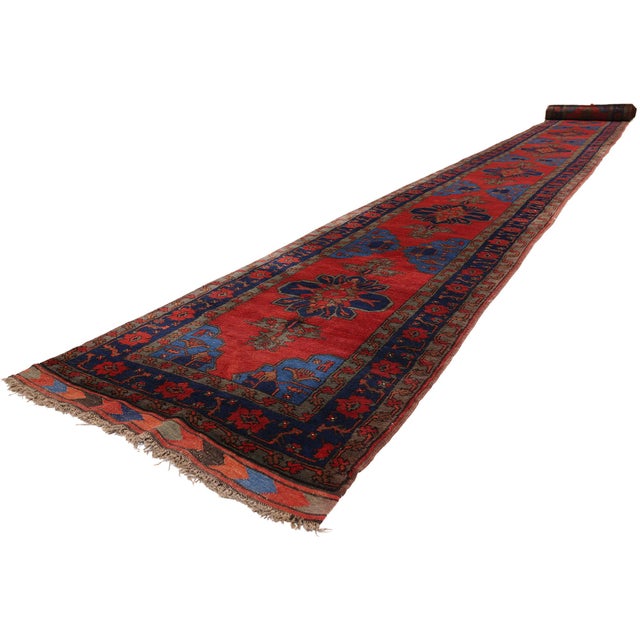 79696 Antique Afghan Turkoman Rug, 02'10 x 30'01. The Tribal Emblem: An Afghan Turkoman Masterpiece of Ancestral...