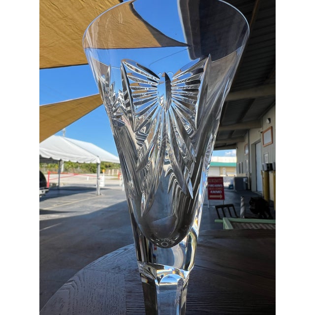Waterford Waterford Crystal Millennium Champagne Flute "Continental" Millennium Series Signed For Sale - Image 4 of 8