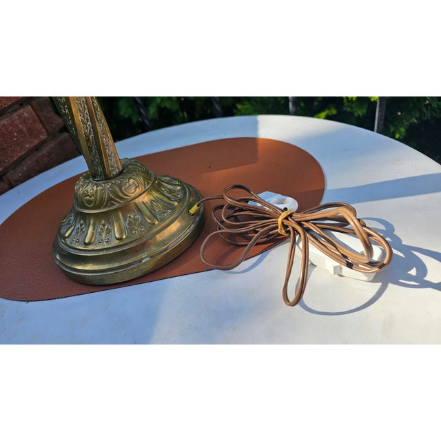 Brass Table Lamp, 1890s For Sale - Image 3 of 9