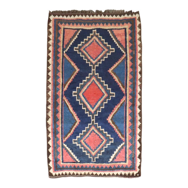 Antique Geometric Persian Gabbeh Rug, 4'8'' X 7'4'' For Sale