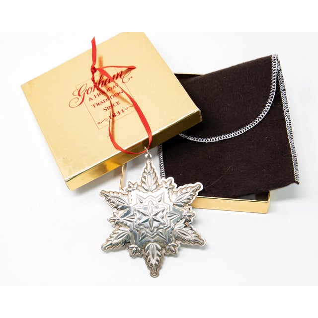 Shabby Chic 1999 Gorham Sterling Snowflake Figurine For Sale - Image 3 of 10