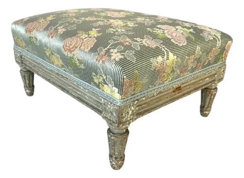 French Louis XVI Carved Foot Stool