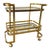 1970s Milo Baughman Brass, Glass, & Mirror Bar Cart For Sale