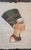 Vintage Framed Hand Painted Papyrus Egyptian Painting of Nefertiti ~ Signed, 1990s For Sale In New York - Image 6 of 6