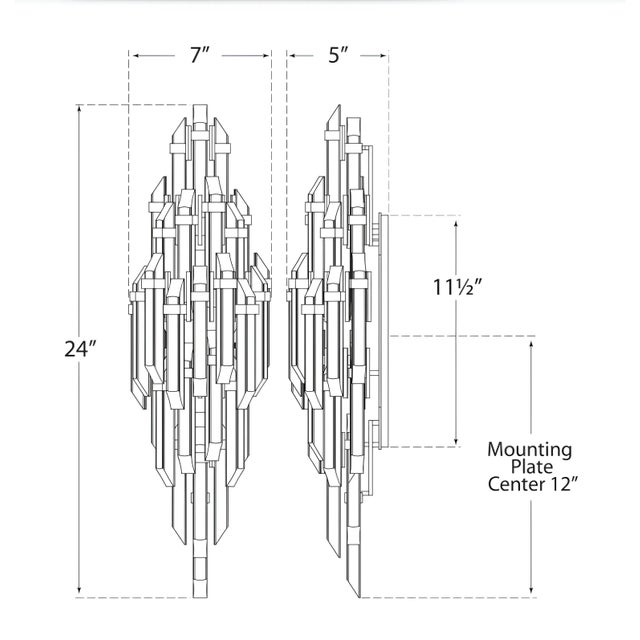 Visual Comfort Suzanne Kasler for Visual Comfort Signature Adele Small Sconce in Hand-Rubbed Antique Brass with Clear Acrylic For Sale - Image 4 of 4