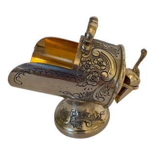 Vintage Raimond Sugar Scuttle Bowl Victorian Style, Silverplated & Copper Plated, and Small Scoop For Sale