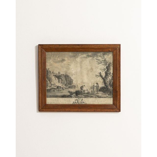 19th Century France Sienna Wood Print For Sale In Greensboro - Image 6 of 15
