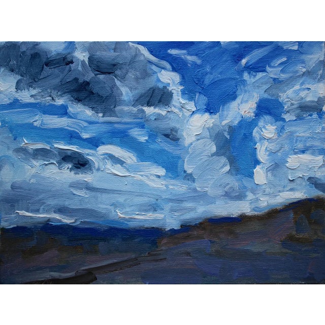 Cloudscape, Nevada (Original Oil on Linen Panel) For Sale