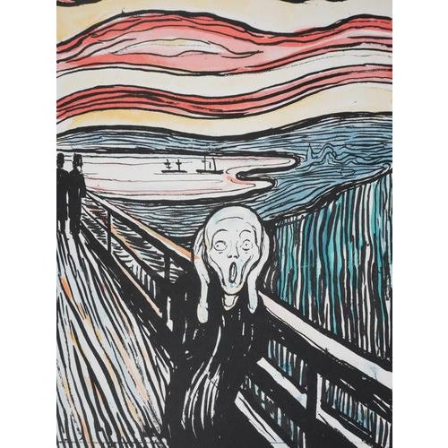 Edvard Munch (1863-1944) (after) The cry Lithography Signed in the plate Publisher's dry stamp Justified HC On Arches...