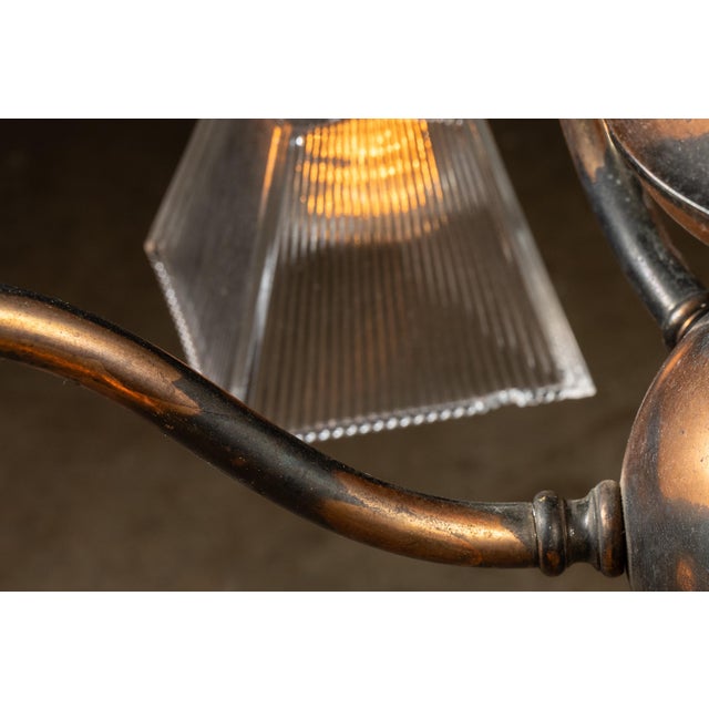 Early 20th Century Japanned Copper Craftsman Lamp For Sale - Image 10 of 12