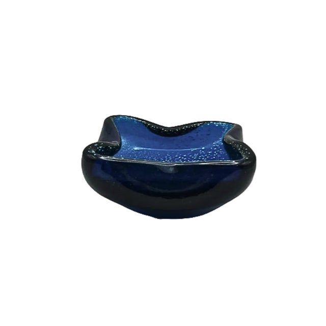 1950s 1950s MCM Murano Bullicante Blown Glass Dish For Sale - Image 5 of 7