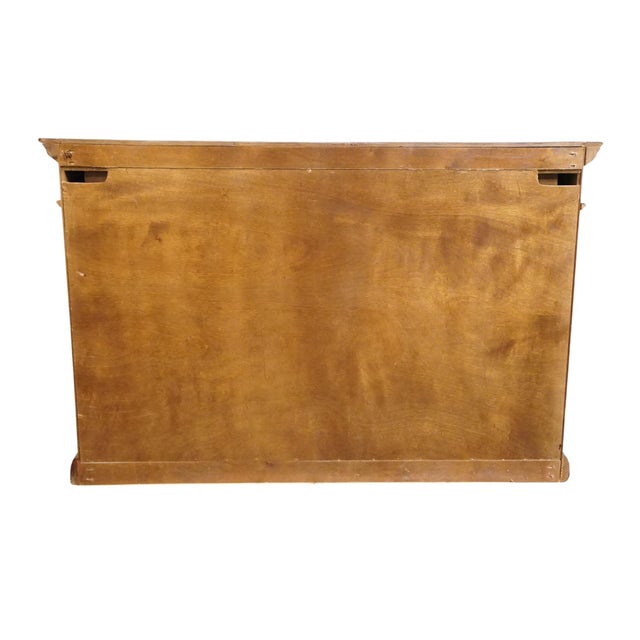 Vintage Antique Mediterranean Tuscan Style Alder Wood 77" Wine Storage Credenza Buffet W. Inlaid Features For Sale - Image 13 of 14