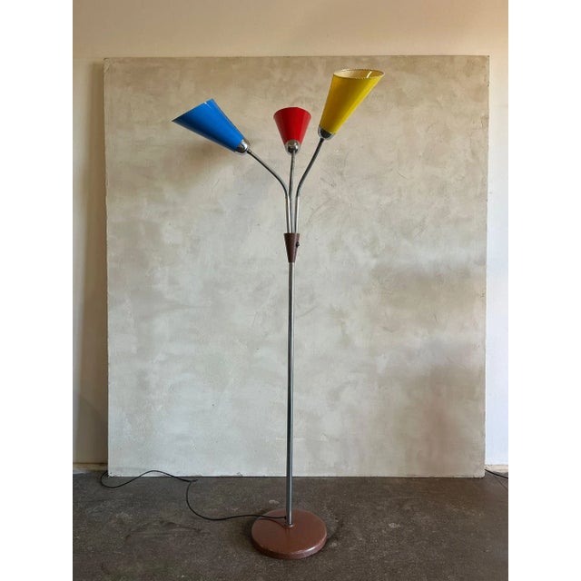 Goosenecks Floor Lamp by Lidokov Boskovice, 1950s For Sale - Image 6 of 6