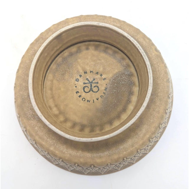 Jens Quistgaard 1950s Jens Quistgaard Stoneware Pedestal Bowl For Sale - Image 4 of 9