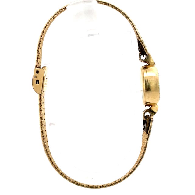 Mid 20th Century Omega 14k Yellow Gold Manual Wind Ladies Wrist Watch For Sale In New York - Image 6 of 11