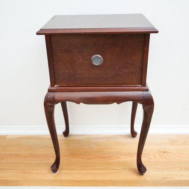 Bombay Furniture Queen Anne Style Mahogany Side or Phone Table Chairish