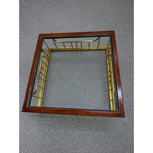 Vintage Erwin-Lambeth "Fender" Brass Plated Coffee Table For Sale - Image 11 of 12