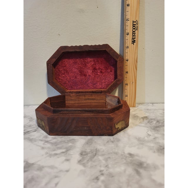 Indian Wooden Spices Box /Jewelry Box For Sale - Image 13 of 14