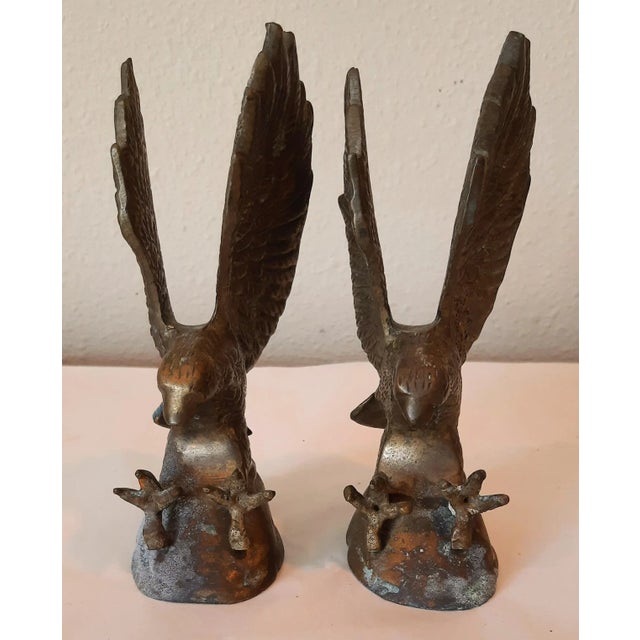 Vintage Brass Eagle Bird Bookends Usa America For Sale In Fayetteville, AR - Image 6 of 12