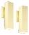 Pair of Contemporary Melrose Wall Sconces in Satin Brass For Sale