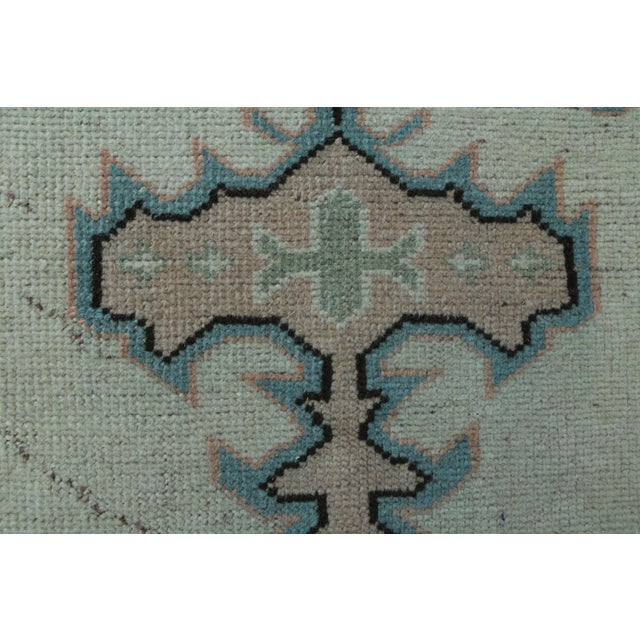 Textile 1970s Vintage Turkish Oushak Handmade Wool Cotton Orange Area Rug For Sale - Image 7 of 11