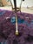 Mid-Century Modern 1960s Single Brass and Steel Glass End/Side Table For Sale - Image 3 of 5