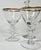 Gold Rimmed Hollywood Regency Crystal Goblets- Set of Four For Sale - Image 10 of 16