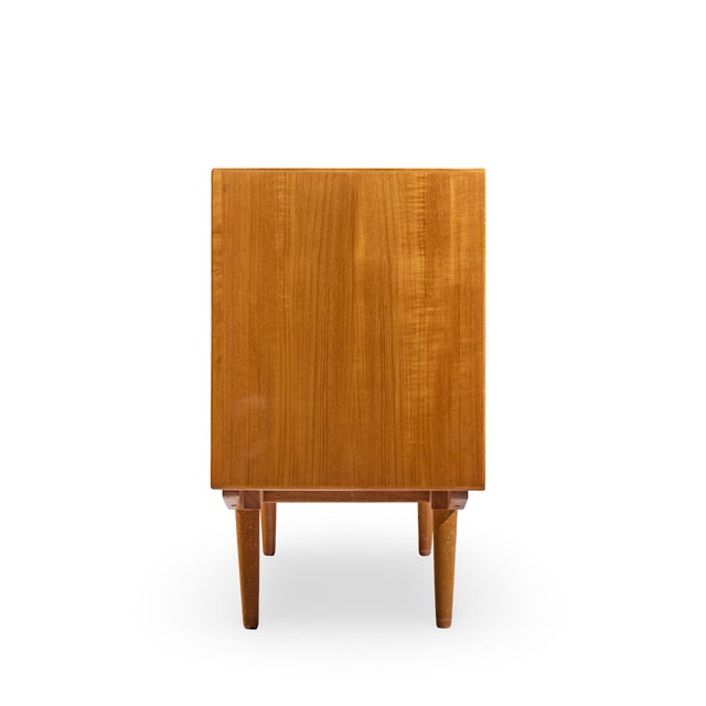 H.P. Hansen Hp Hansen Style Mid Century Danish Teak Credenza and Hutch For Sale - Image 4 of 13