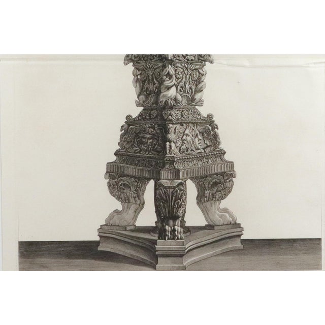 Piranesi Piranesi Etching of a Monumental Candelabrum With Cranes From Hadrian’s Villa Circa 1770–1774 For Sale - Image 4 of 9