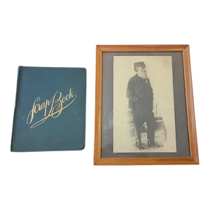 Important Original Scrap Book and Photograph of Major Wa Obenchain, Pertaining to Ogden College, Bowling Green, Ky