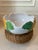 Vintage 12” Italian Sunflower Insized, Glazed Handpainted Terracotta Bowl For Sale - Image 9 of 18