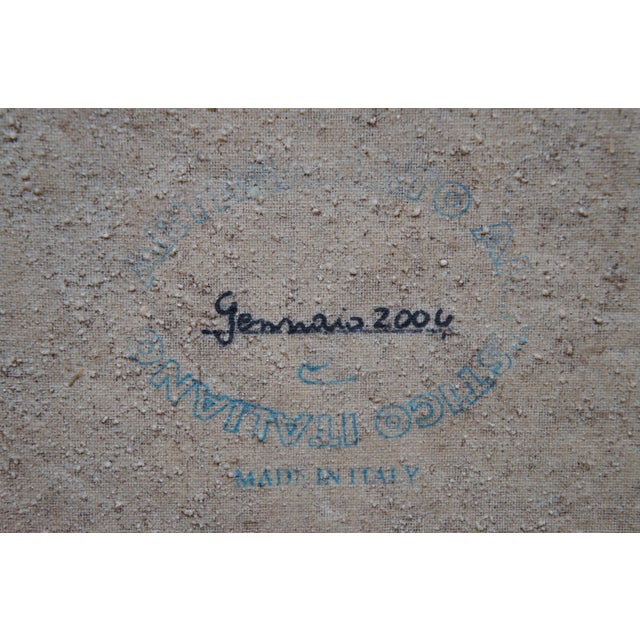 Textile Trevor James Stemma Coat of Arms Heraldic Crest Bavaria Oil Painting 44" For Sale - Image 7 of 12