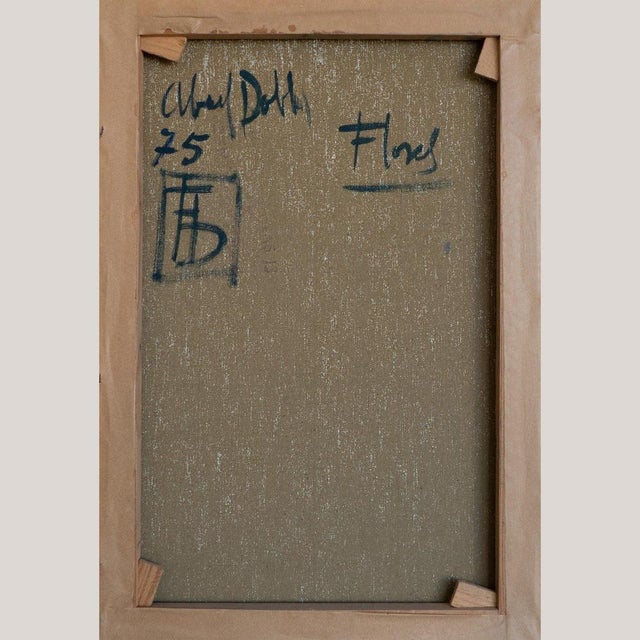 Impressionist Artist, Floral Still Life, Original Oil on Canvas For Sale - Image 7 of 8