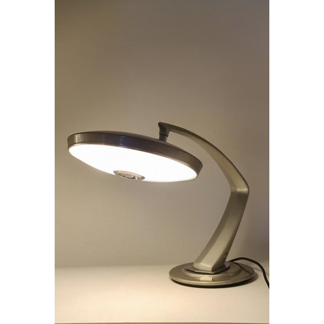 Metal Boomerang 2000 Table Lamp by Luis Perez De La Oliva for Fase, Spain, 1970s For Sale - Image 7 of 9