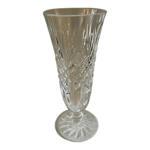 Vintage Waterford Crystal Ashbourne 7” Footed Vase Signed Ireland Discontinued