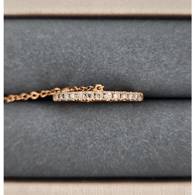 0.93 Ct Diamond Ring Bracelet Size 6.5 For Sale - Image 4 of 9