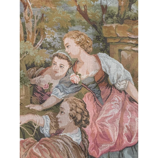Vintage French Jacquard Tapestry, 1970s For Sale - Image 6 of 18