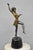 Art Deco Vintage Reproduction French Art Deco Style Bronze Flapper Dancer Figure Statue For Sale - Image 3 of 17