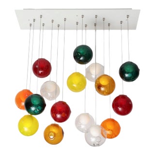 2000s Art Glass Pendant Chandelier by Omer Arbel for Bocci For Sale