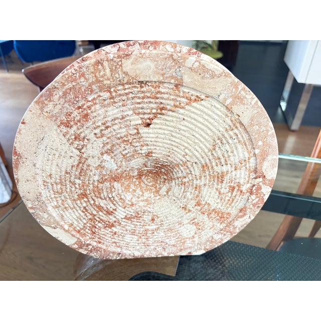 Large Rapolano Travertine Vase from Cerri, Italy, 1970 For Sale - Image 6 of 10