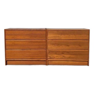 Pair of G Plan Teak Three-Drawer Dressers or Modular Lowboy, 1960s For Sale
