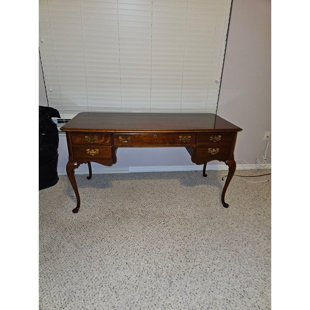 Kincaid Cherry Wood Desk For Sale In Tampa - Image 6 of 8
