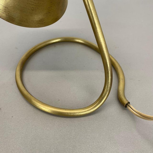 Mid-Century Modern Brass Table Light in the style of Rupert Nikoll, Austria, 1950s For Sale - Image 13 of 18