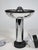 Set of 3 Space Age wall lamps by Staff. Chrome finish with black trim and reflective shade. Clean, minimalist design....