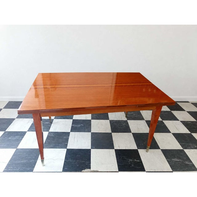 Mid-Century Coffee Table with Compass Legs, 1950s, in Very Good conditions. Designed 1950 to 1959