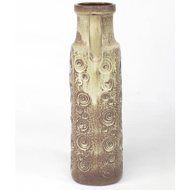 Mid-Century Modern 1950s Scheurich Ceramic Tall Glazed Ceramic Jug For Sale - Image 3 of 9