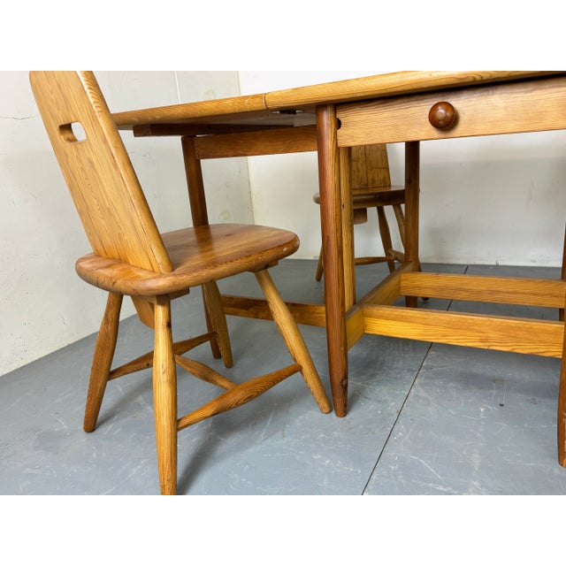 Eero Aarnio Mid-Century Scandinavian Dining Set by Eero Aarnio for Laukaan Puu, 1960s, Set of 5 For Sale - Image 4 of 18
